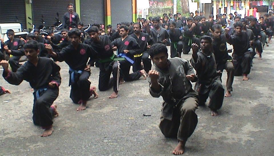 High flying martial arts kick demonstrating flexibility and power - Taekwondo training in India