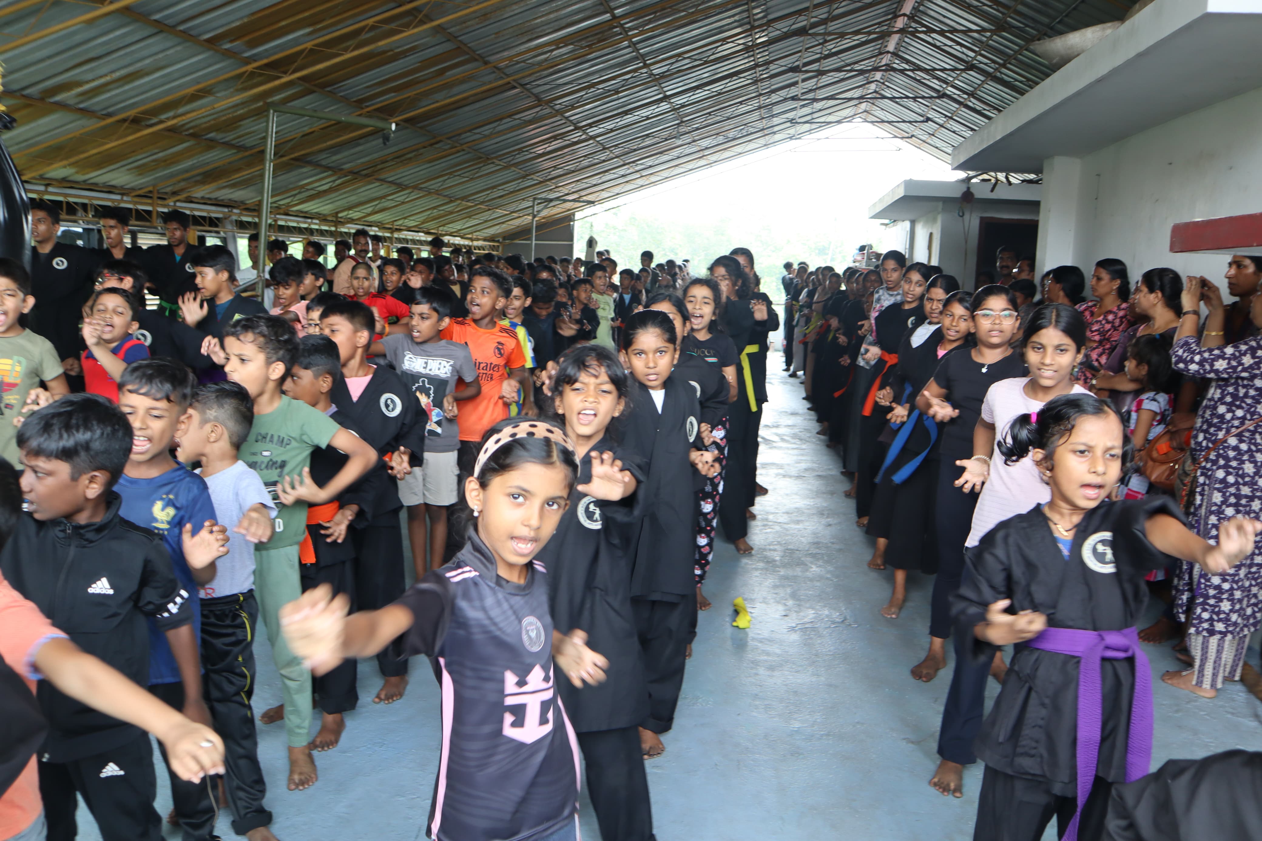 Senior martial arts master providing guidance and instruction to students - traditional teaching